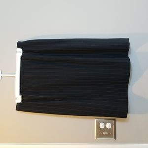 Black Fully lined wool skirt, size 14